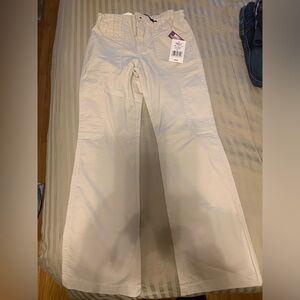 Girls as 8 khaki cotton stretch woven cargo pant soft and smooth adjustable